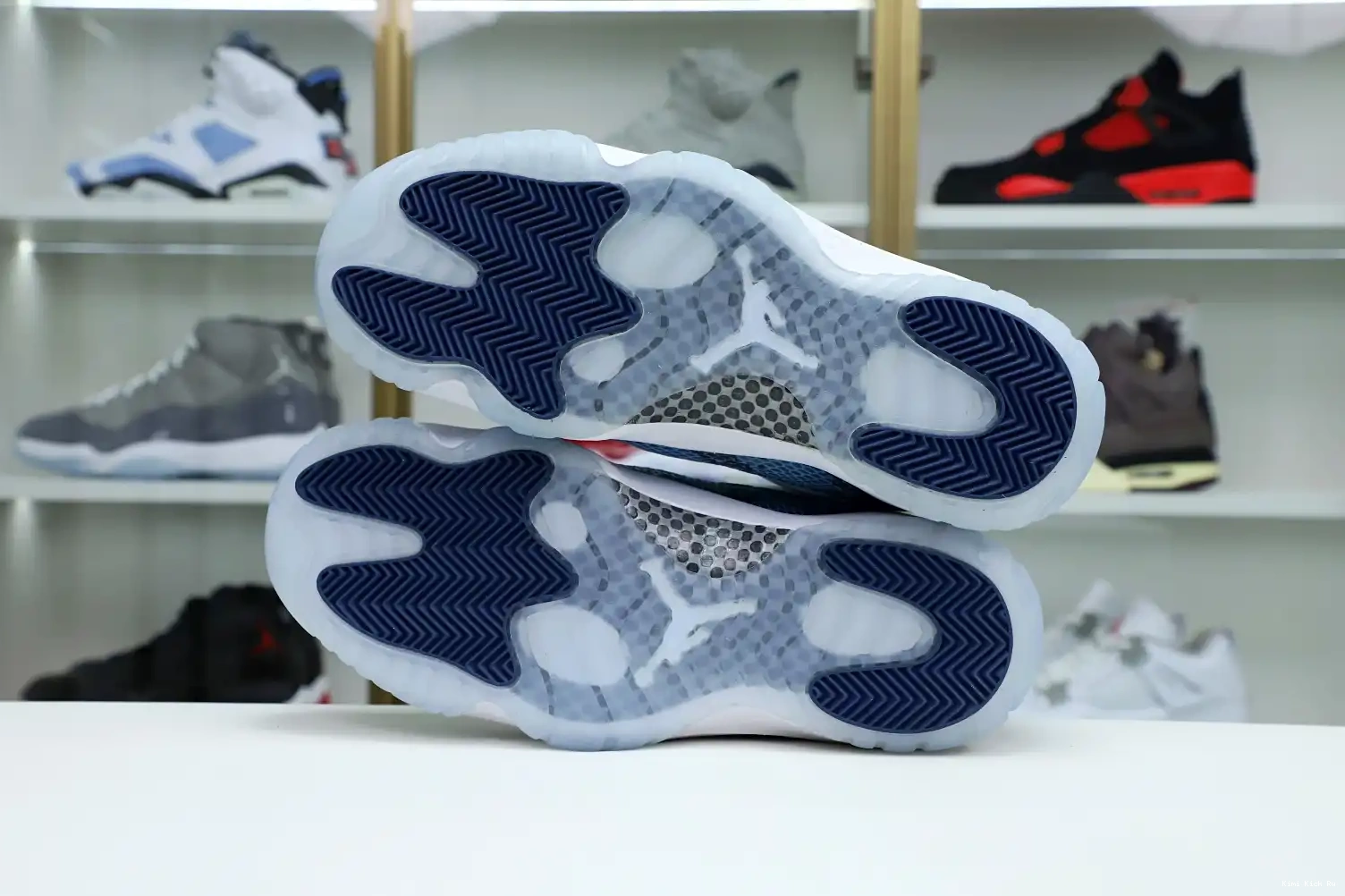 Kimikick Air Jordan snakeskin” 11 Jordan “navy 0615